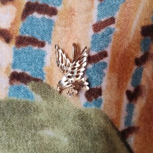 SOLD! New Solid 10k Gold Eagle Unisex Necklace Pendant